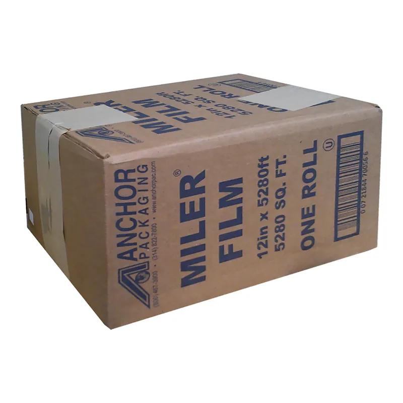 Miler® Cling Film Roll 12IN X5280FT PVC Clear With Blade Freezer Safe 1/Roll