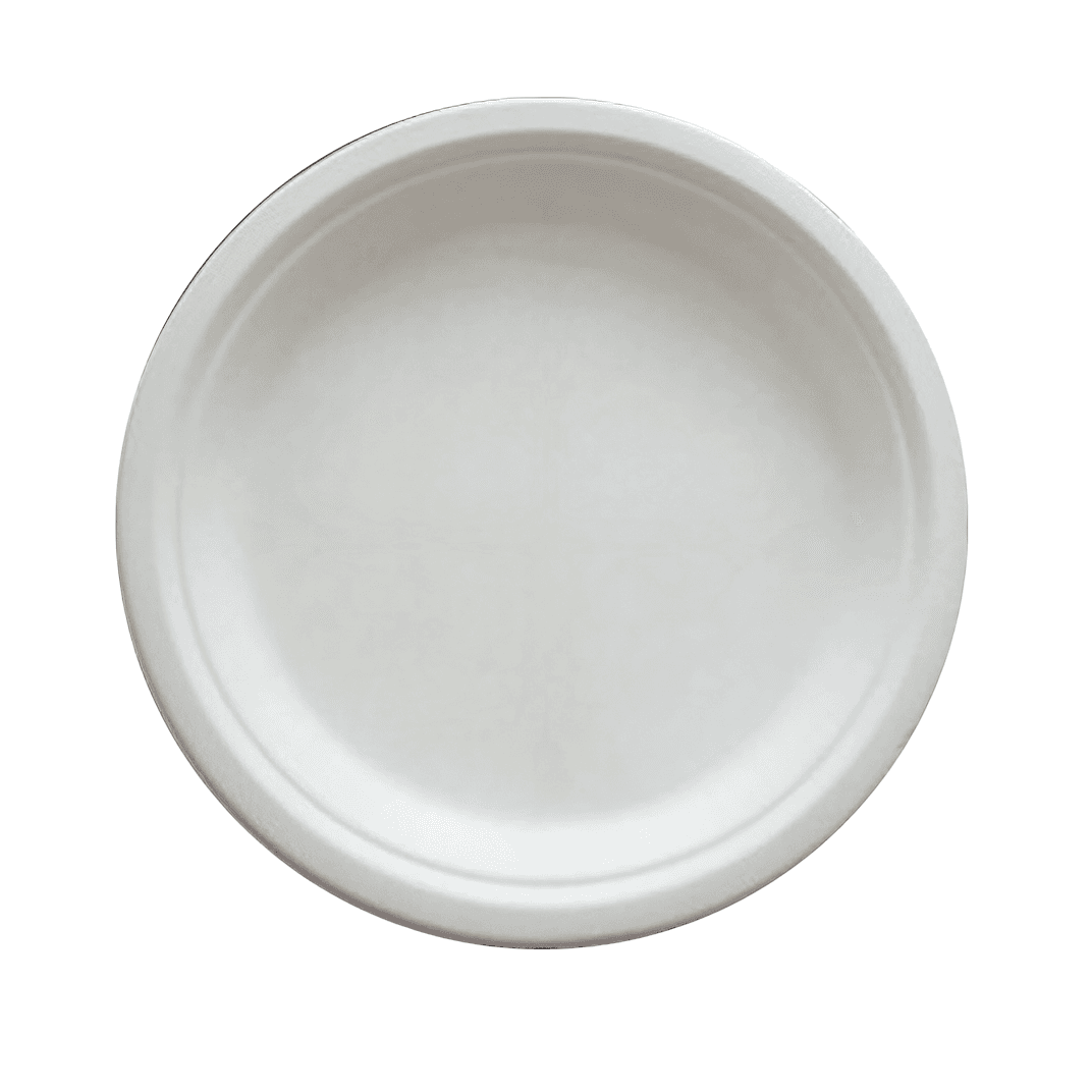 Plate 10 IN Sugarcane White Round 250/Case