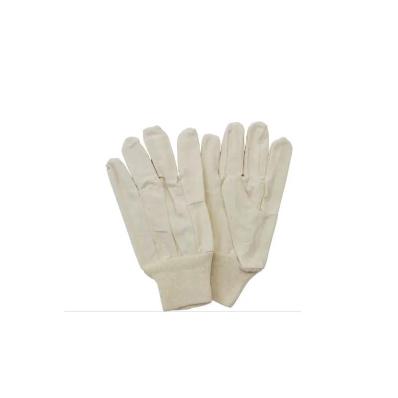 Gloves Mens Large (LG) White Cotton Canvas Polyester String Knit 1/Dozen