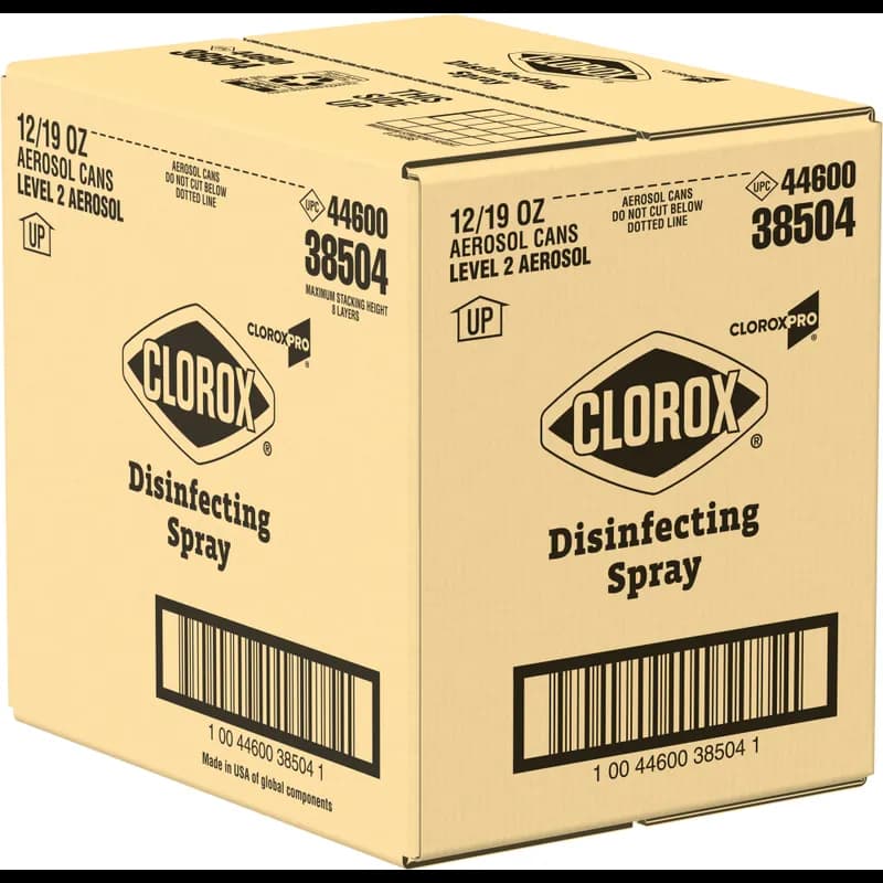 Clorox® Fresh Scent Disinfectant 19 FLOZ Multi Surface Aerosol Spray Antibacterial 12/Case