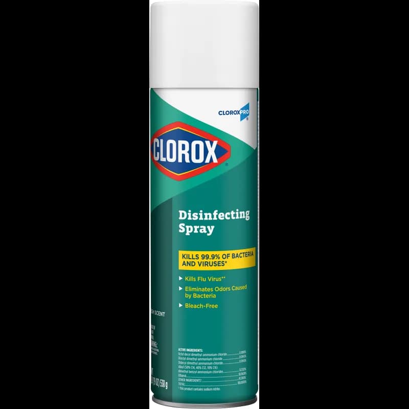 Clorox® Fresh Scent Disinfectant 19 FLOZ Multi Surface Aerosol Spray Antibacterial 12/Case