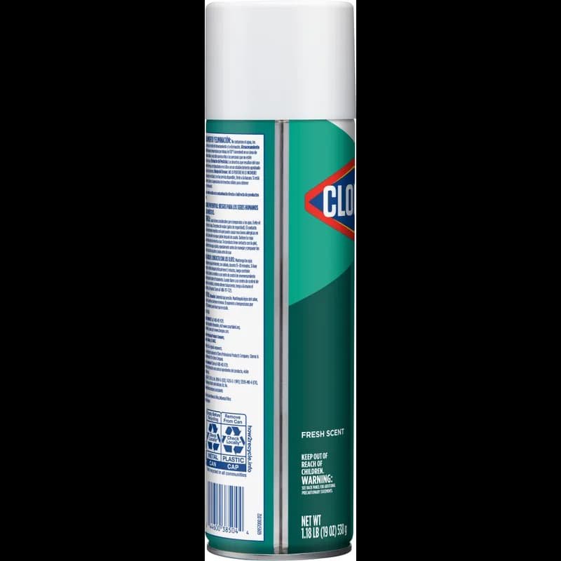 Clorox® Fresh Scent Disinfectant 19 FLOZ Multi Surface Aerosol Spray Antibacterial 12/Case