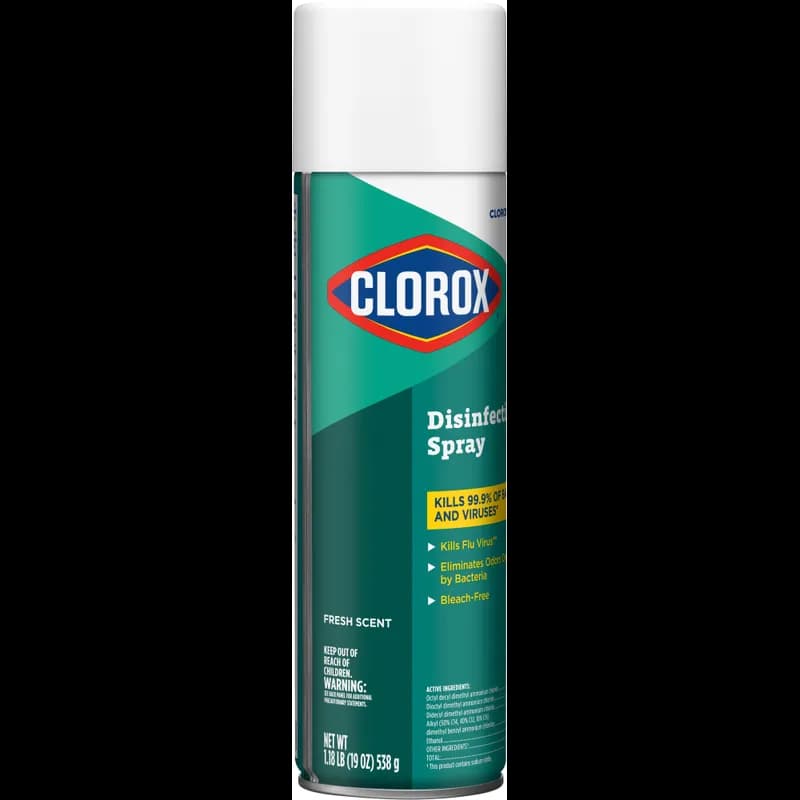Clorox® Fresh Scent Disinfectant 19 FLOZ Multi Surface Aerosol Spray Antibacterial 12/Case