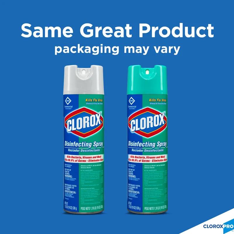 Clorox® Fresh Scent Disinfectant 19 FLOZ Multi Surface Aerosol Spray Antibacterial 12/Case