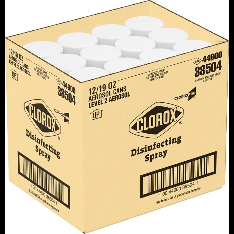 Clorox® Fresh Scent Disinfectant 19 FLOZ Multi Surface Aerosol Spray Antibacterial 12/Case