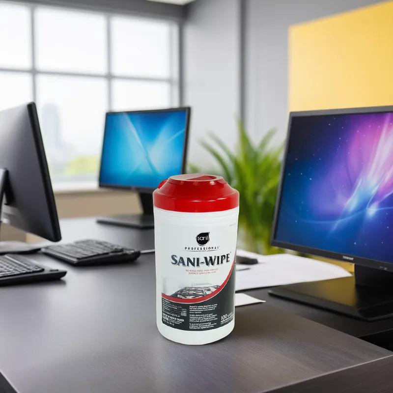 Sani-Wipe® Disinfectant Wipe Alcohol 100 Count/Pack 6 Packs/Case 600 Count/Case