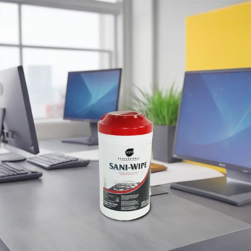 Sani-Wipe® Disinfectant Wipe Alcohol 100 Count/Pack 6 Packs/Case 600 Count/Case