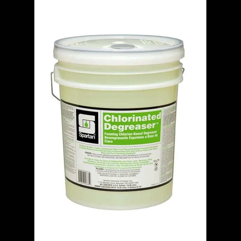Degreaser 5 GAL Heavy Duty Alkaline Concentrate Chlorinated Bleach 1/Pail