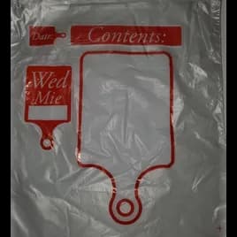 Bag 6X7 IN Plastic Clear Wednesday Portion Bag Saddlepack 2000/Case