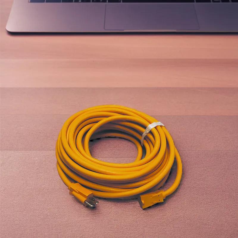 Extension Cord 50 FT Red Yellow 600V 14/3 Gauge/Conductor 1/Each