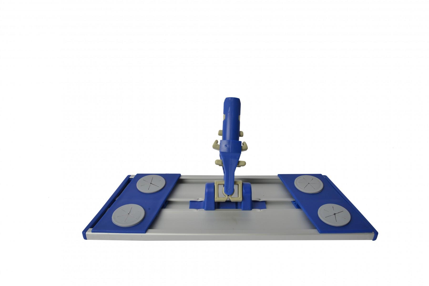 Mop Head Frame 18 IN Blue Gray Aluminum Plastic Lockable 1/Each