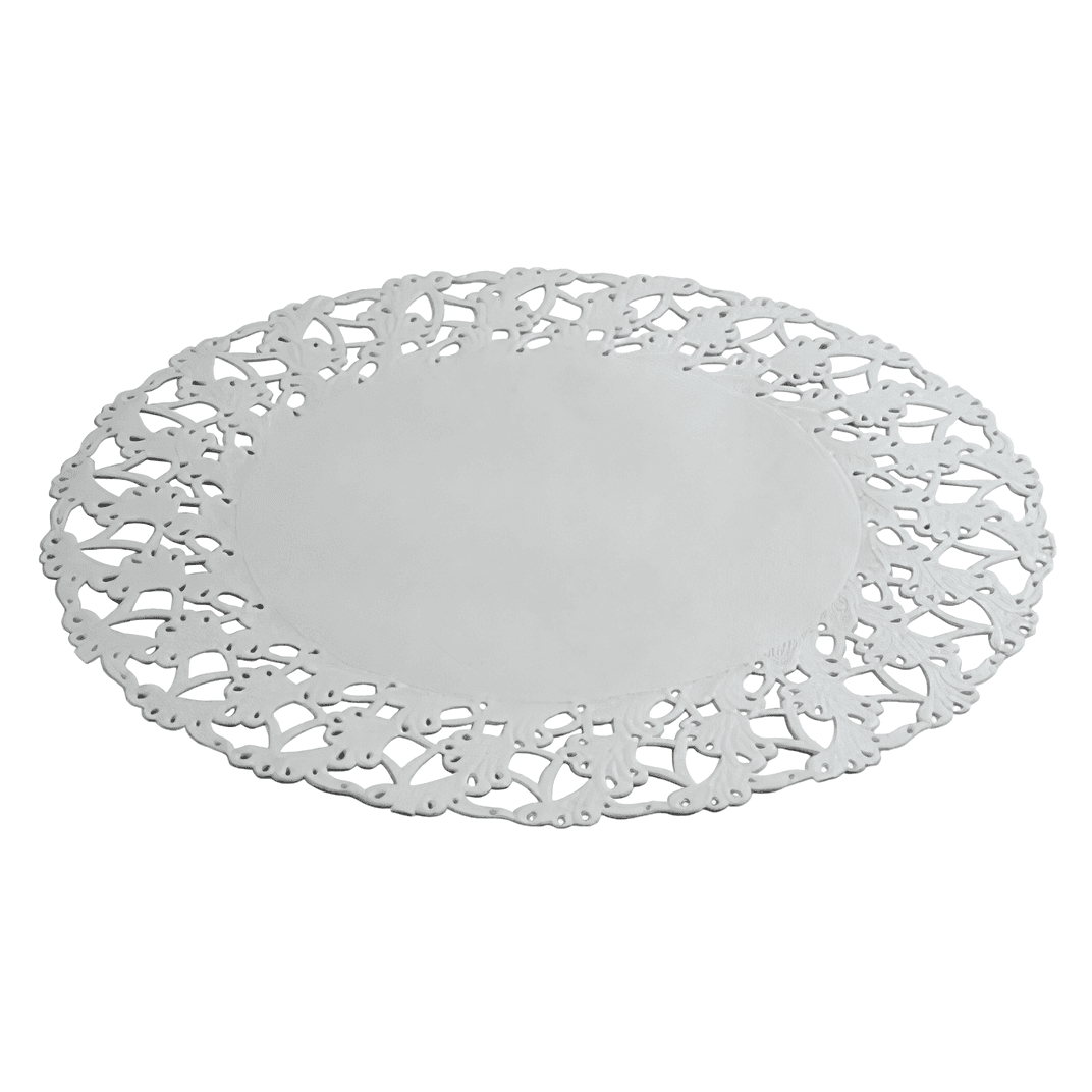 Doily 8 IN Paper White Lace Round 500/Box