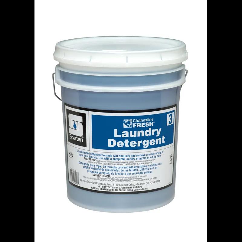 Clothesline Fresh® Laundry Detergent 3 Pleasant Scent 5 GAL Neutral Liquid 1/Pail