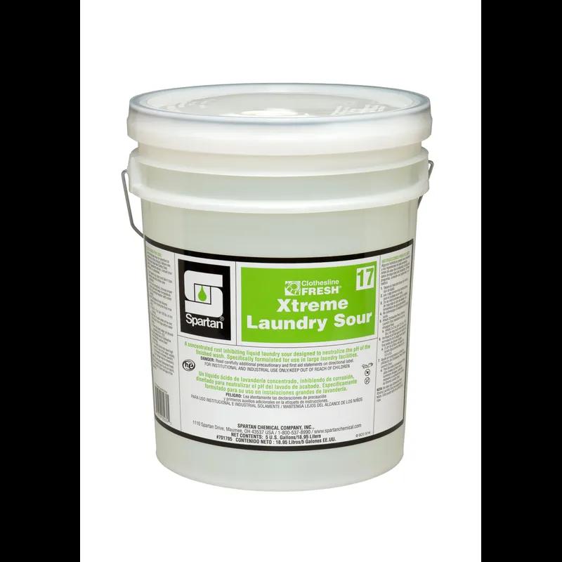 Clothesline Fresh® Xtreme® 17 Mild Scent Laundry Sour 5 GAL Acidic 1/Pail
