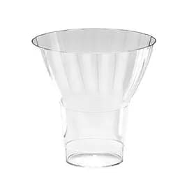 WNA Classic Parfait Parfait Dessert Container Base 9 OZ PS Clear Round 240/Case