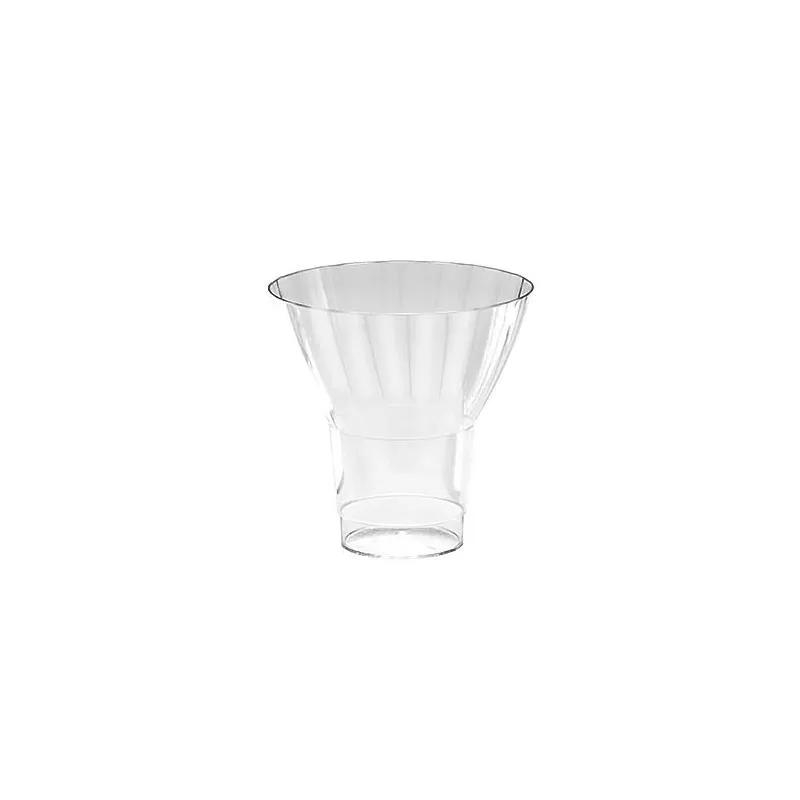 WNA Classic Parfait Parfait Dessert Container Base 9 OZ PS Clear Round 240/Case