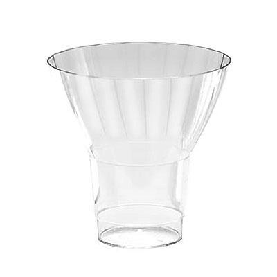 WNA Classic Parfait Parfait Dessert Container Base 9 OZ PS Clear Round 240/Case
