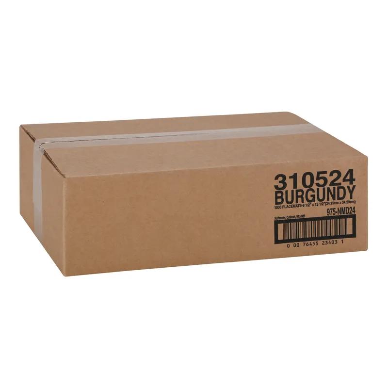 Placemat 10X14 IN Burgundy Paper 1000/Case