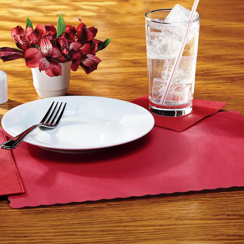 Placemat 10X14 IN Red Paper 1000/Case