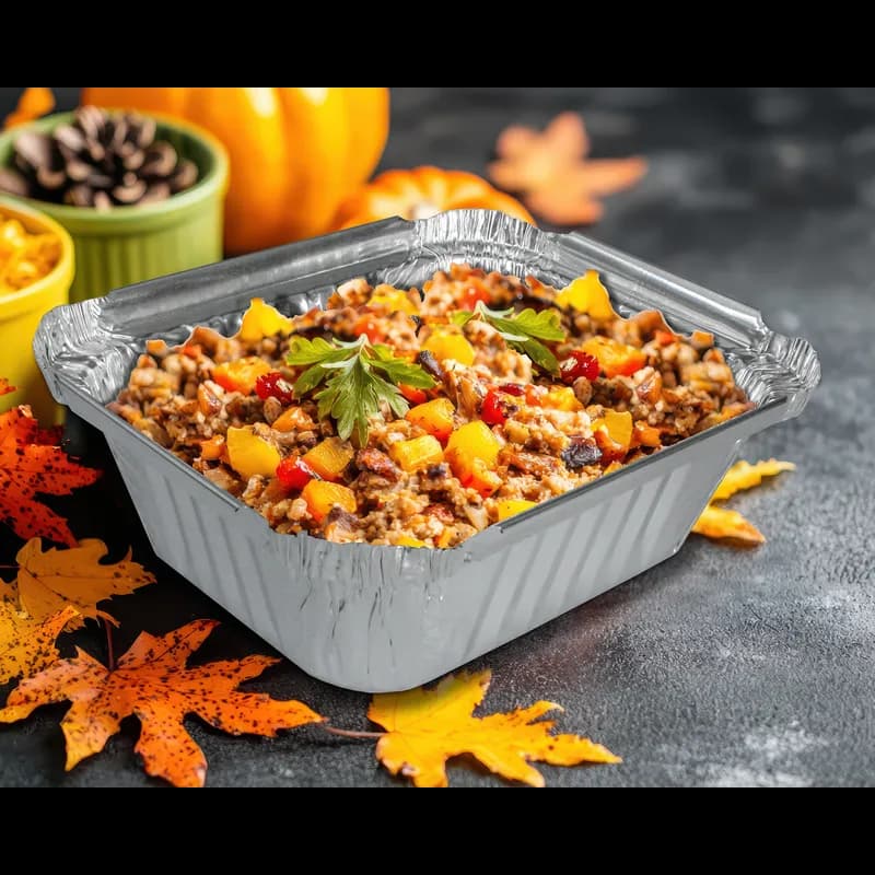 Bread & Loaf Pan 16 OZ 5.5X4.5X1.5 IN Aluminum Silver Rectangle 1000/Case