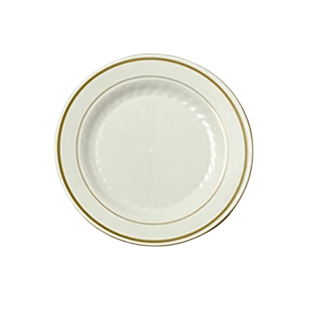 WNA Plate 7.5 IN Plastic Ivory Gold 150/Case