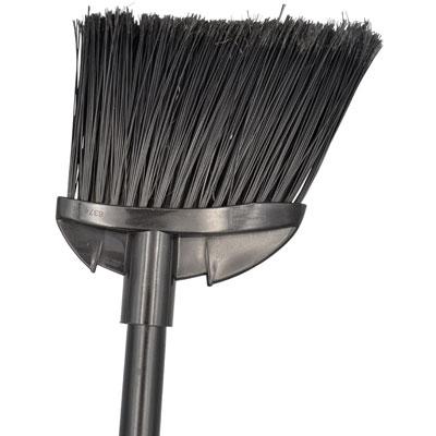 O-Cedar® MaxiClean® Lobby Broom 0.813 IN 33IN Black PET Plastic Coated Steel Swivel Cap Flagged Swivel Hang Cap 1/Each