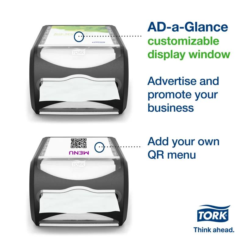 Tork Xpressnap® N4 Napkin Dispenser 12.1X7.5X5.7 IN Licorice Plastic Countertop Signature Range 1/Each