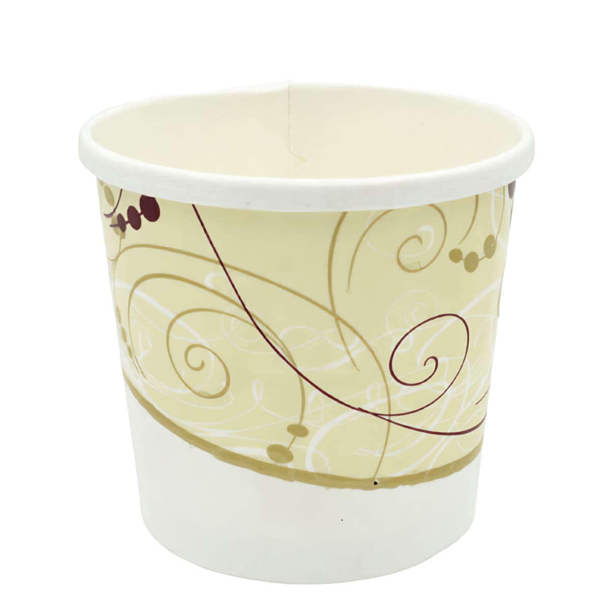 Solo® Flexstyle® Food Container Base & Lid Combo 12 OZ Double Wall Poly-Coated Paper Symphony Round 250/Case