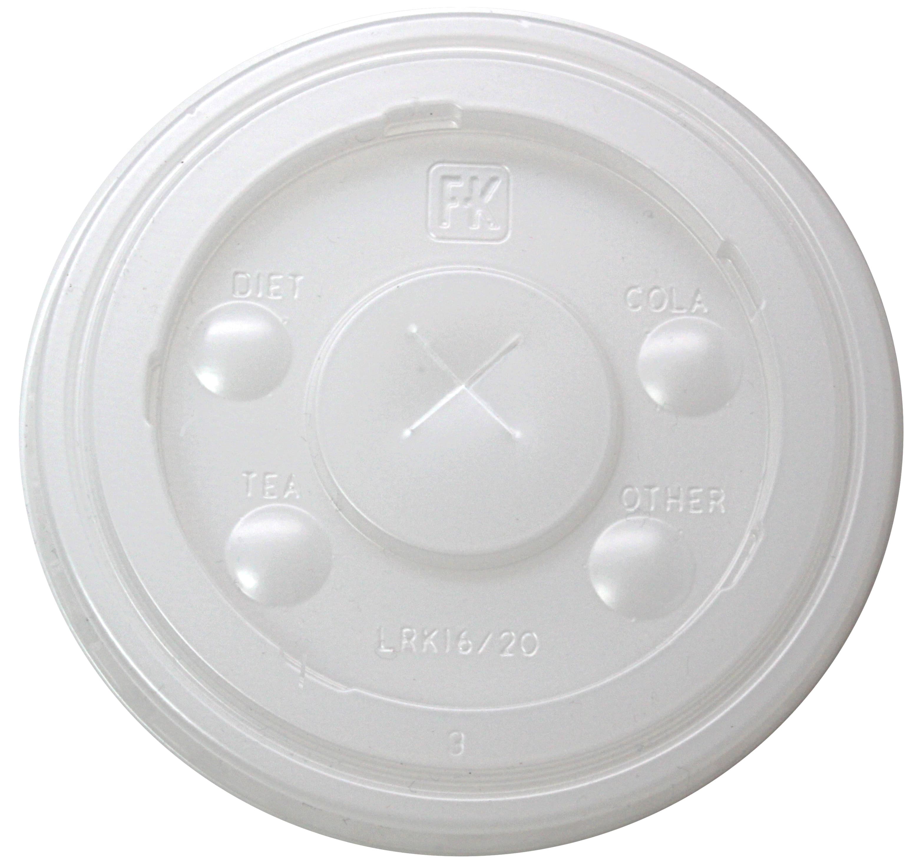 RK Lid 3.8X0.3 IN HIPS Translucent For 16 OZ Cold Cup 1000/Case