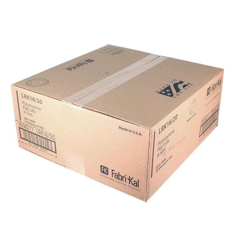 RK Lid 3.8X0.3 IN HIPS Translucent For 16 OZ Cold Cup 1000/Case