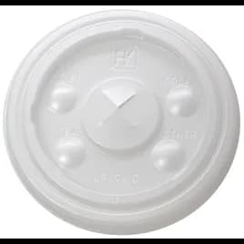 RK Lid Flat 3.2X0.3 IN HIPS Translucent For 9-10 OZ Cold Cup With Hole Identification 2500/Case