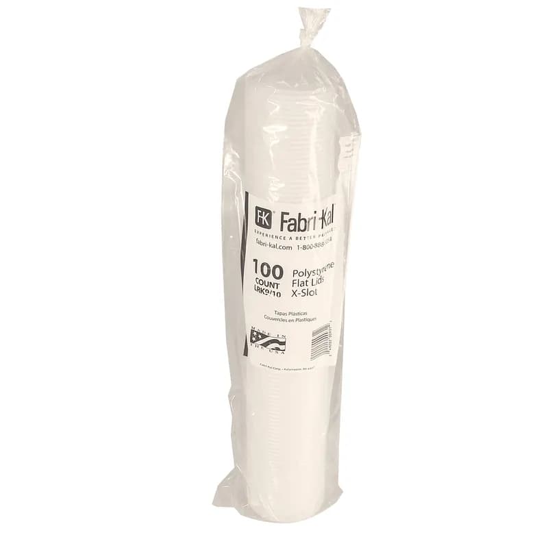 RK Lid Flat 3.2X0.3 IN HIPS Translucent For 9-10 OZ Cold Cup With Hole Identification 2500/Case