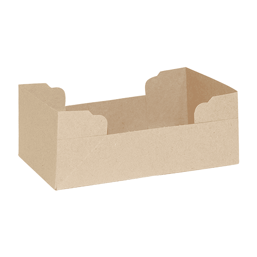 Take-Out Box Carry Tray 10X5.875X3.875 IN Chipboard Rectangle 400/Case