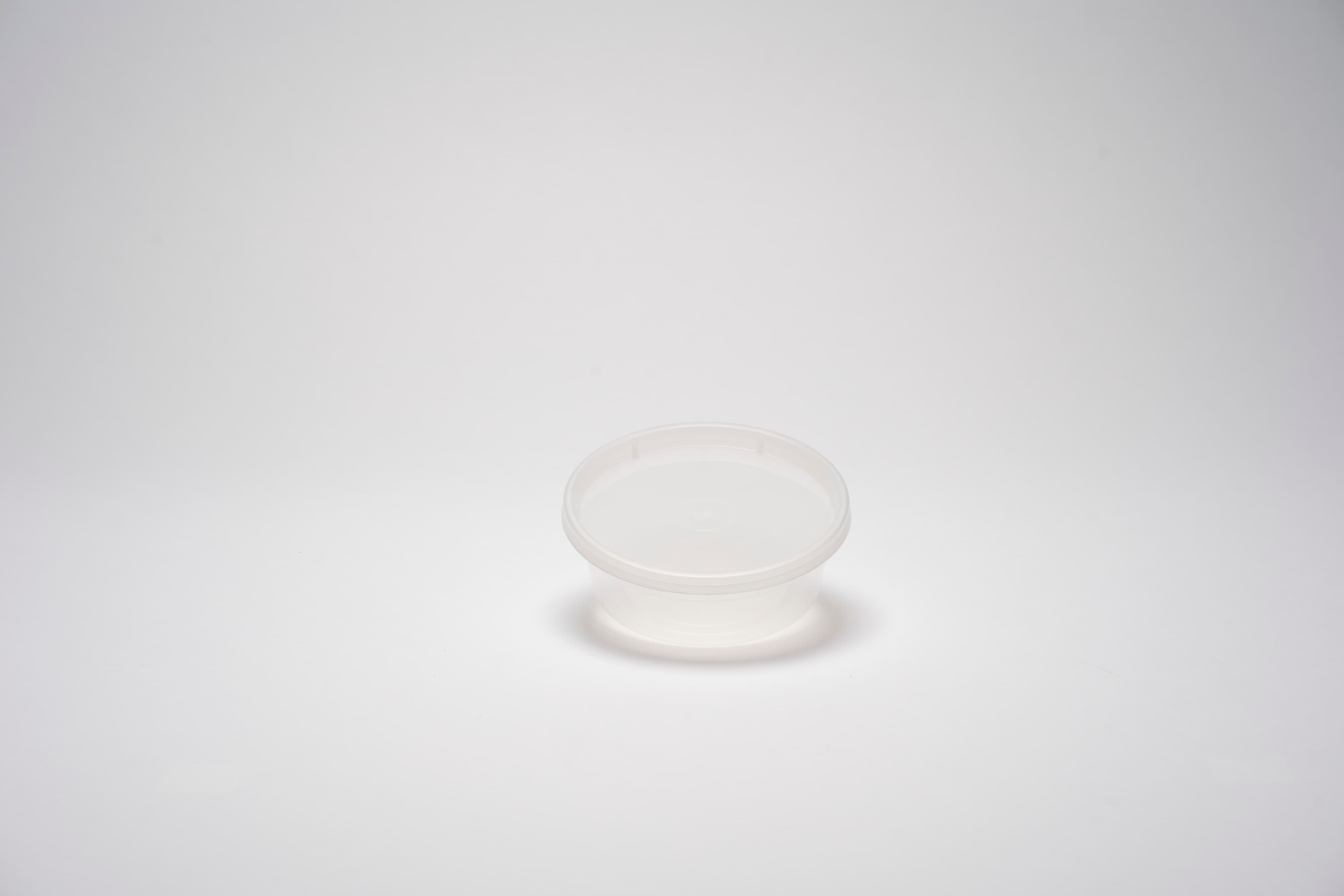 Food Container 8 OZ Plastic Round Bulk 480/Case
