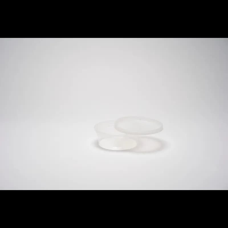 Food Container 8 OZ Plastic Round Bulk 480/Case