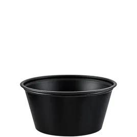 Solo® Cold Souffle & Portion Cup 3.25 OZ PS Black Round Stackable 250 Count/Pack 10 Packs/Case 2500 Count/Case