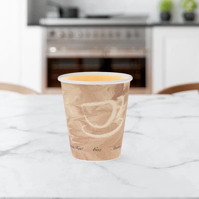 Solo® Hot Cup 6 OZ SSP Multicolor Mistique® Stock Print 50 Count/Pack 20 Packs/Case 1000 Count/Case