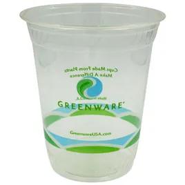Greenware® Cold Cup 12-14 OZ PLA Clear Stock Print 1000/Case
