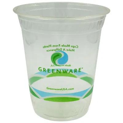 Greenware® Cold Cup 12-14 OZ PLA Clear Stock Print 1000/Case