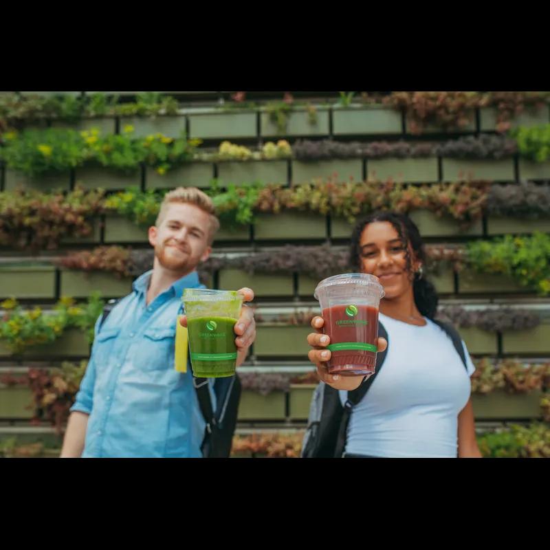 Greenware® Cold Cup 12-14 OZ PLA Clear Stock Print 1000/Case