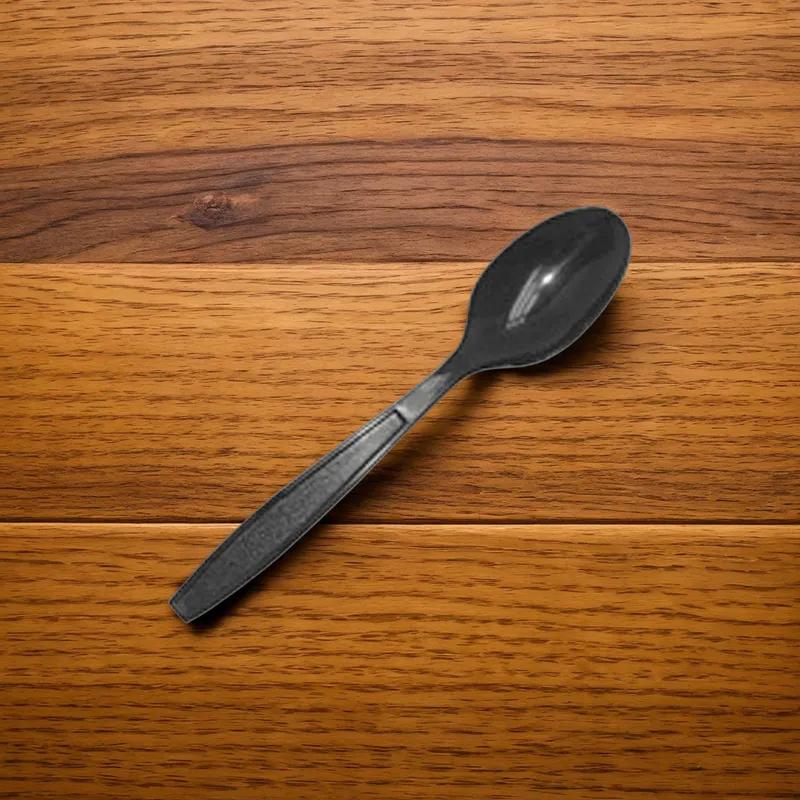 Victoria Bay Spoon PS Black Heavy Duty Unwrapped 1000/Case