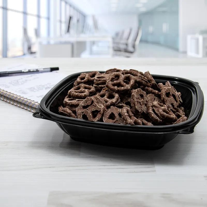 Dart® PresentaBowls Pro® Bowl 32 OZ PP Black Square 63 Count/Pack 4 Packs/Case 252 Count/Case