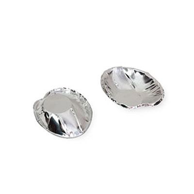 Clam Serving Shell Large (LG) 3X2.5 IN Aluminum Silver 250 Count/Pack 4 Packs/Case 1000 Count/Case