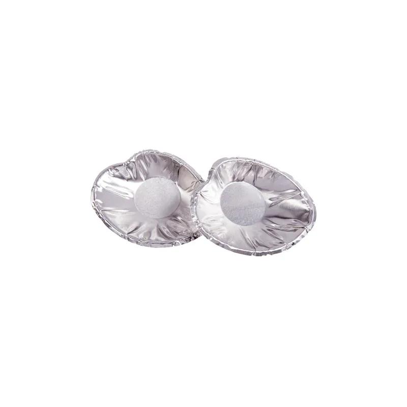 Clam Serving Shell Large (LG) 3X2.5 IN Aluminum Silver 250 Count/Pack 4 Packs/Case 1000 Count/Case