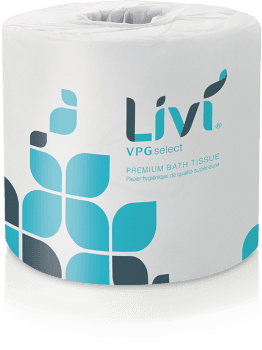 Livi® Toilet Paper & Tissue Roll 4.06X3.98 IN 1PLY White Standard High Capacity 1000 Sheets/Roll 80 Rolls/Case