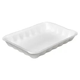 4P Meat Tray 6.75X9.25X1.31 IN Polystyrene Foam White Rectangle 500/Case