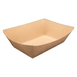 Food Tray 3 LB Kraft Paperboard Kraft Rectangle 500/Case