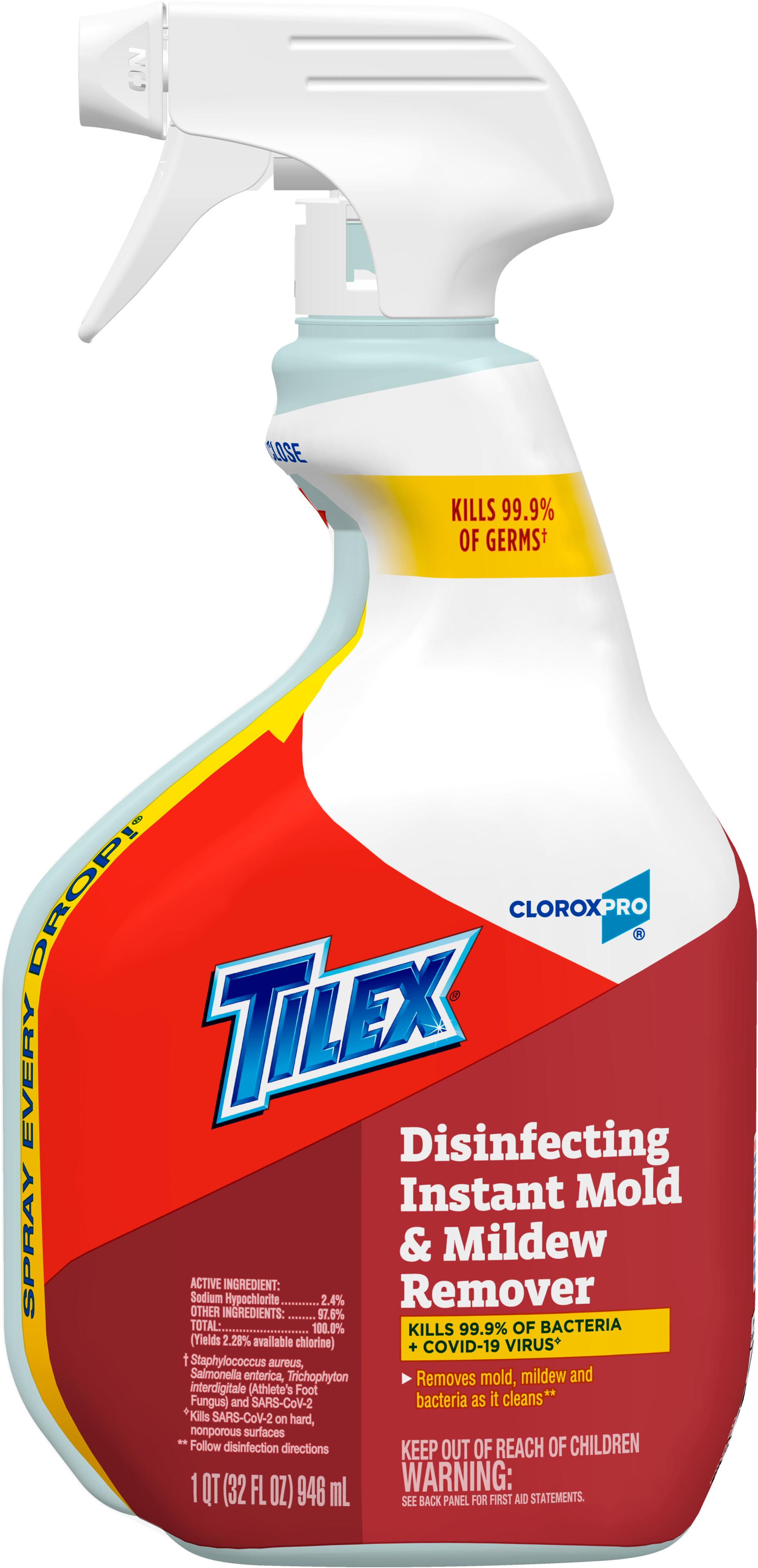 Tilex® Mildew Remover Deodorizer 32 FLOZ Multi Surface RTU Sodium Hypochlorite Antibacterial 9/Case