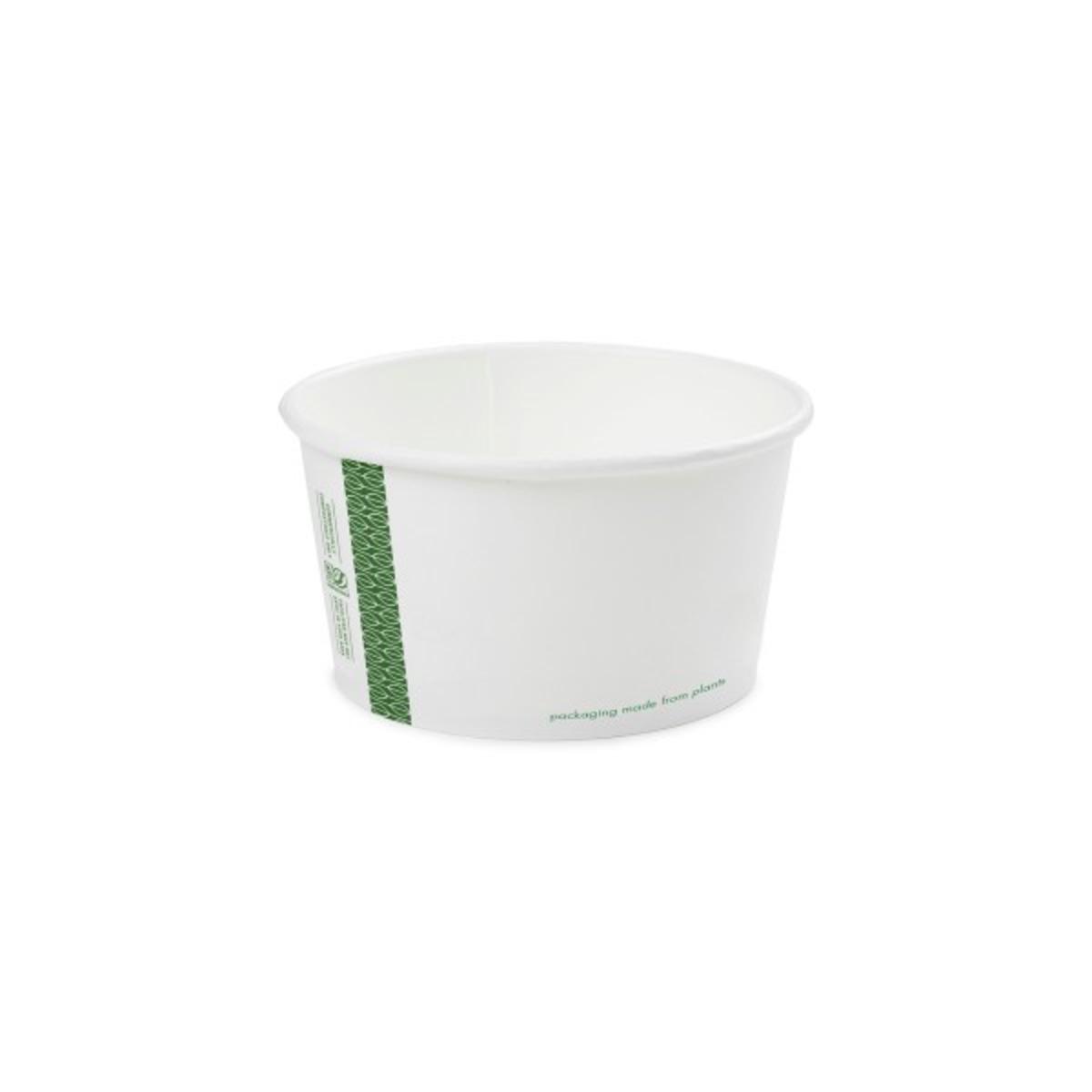 Soup Food Container 12 OZ Paper PLA White Round 500/Case