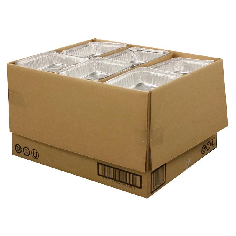 Take-Out Container Base 8.5X6.75X1.5 IN Aluminum Silver Oblong 500/Case